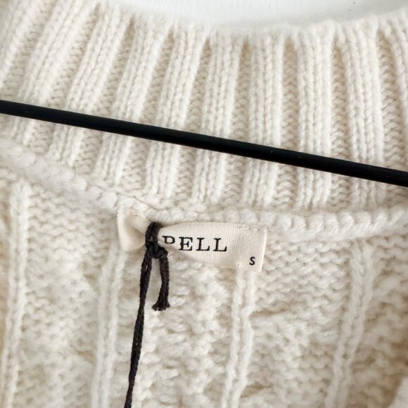 NWT Spell Ivory Rolling Hills Knit Vest S - Picture 5 of 8